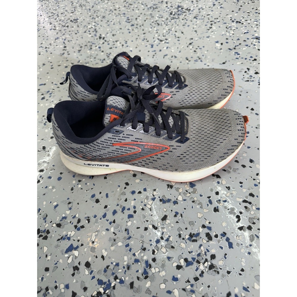 Brooks Mens Levitate‎ 5 1103701D034 Grey Navy Running Shoes Sneakers Size 9D